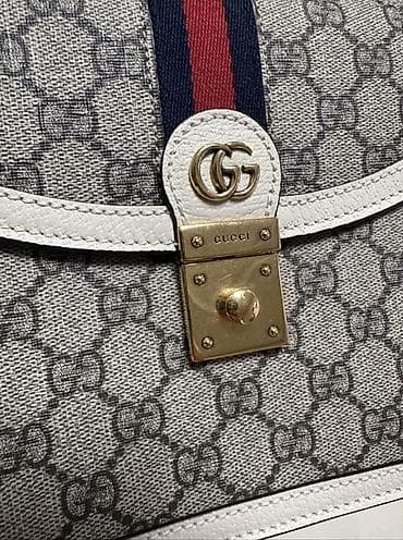 Сумки: Классическая сумка, Gucci, Италия, Материал: Комбинированный материал, Регулируемый ремень, Женские, Б/у — 2