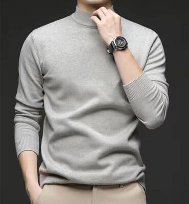 самые модные пальто: Мужской свитер, Все размеры, Новый — 9