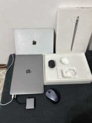 макбук айр: Ноутбук, Apple, 8 ГБ ОЭТ, Apple M1, 13.3 ", Колдонулган, Оюндар үчүн, эс тутум SSD — 12