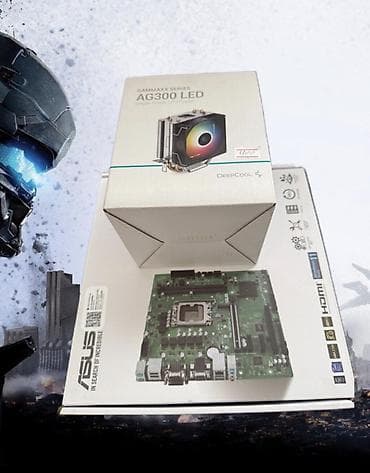 а 10 с: Материнская плата, Б/у, Asus, LGA1151, Micro-ATX, Для ПК — 1