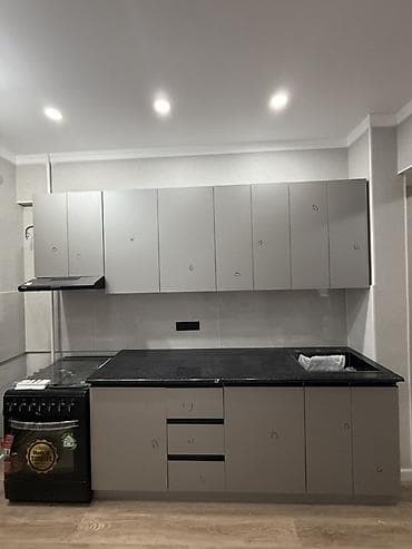 Кухонные гарнитуры: Кухонный гарнитур, Новый, цвет - Серый, Самовывоз — 1