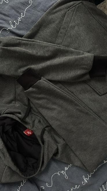 tech flis: Толстовка Nike original с капюшоном, цвет темно‑серый (меланж) — 3