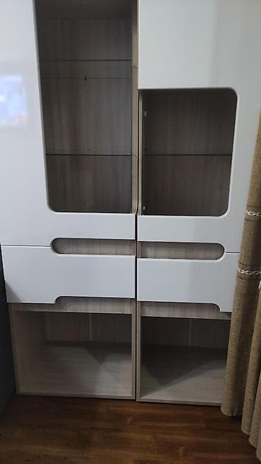 шкаф для гостиной кухни: Стенка-шкаф, Тип стенки-шкафа: Модульная, Для зала, Особенности: Для хранения посуды — 1