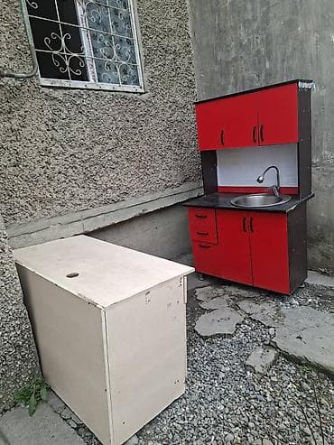 Гарнитуры для прихожей: Кухонный гарнитур, цвет - Красный, ДСП — 1