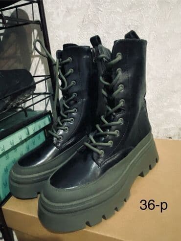 платформа обувь: Женские ботинки на массивной платформе, размер 36 — 1