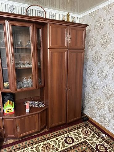 декор стена: Стенка-шкаф, Тип стенки-шкафа: Модульная, Для зала, Б/у, Особенности: Для хранения посуды — 2