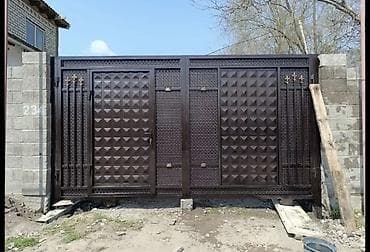 стопор: Цена договорная от 35 тыс и выше. Металлические ворота и калитки под — 9