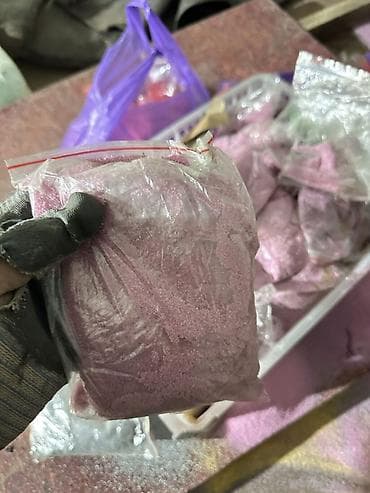 аквариумистик: Цветной декоративный песок и блёстки в пакетах - Фракция: мелкая — 7