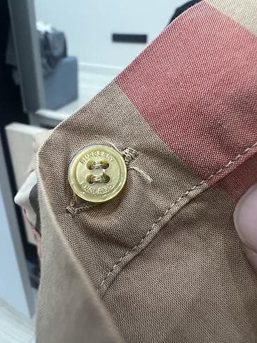 рубашка голубая: Мужская рубашка, M, Burberry, Б/у, Самовывоз, Платная доставка — 4