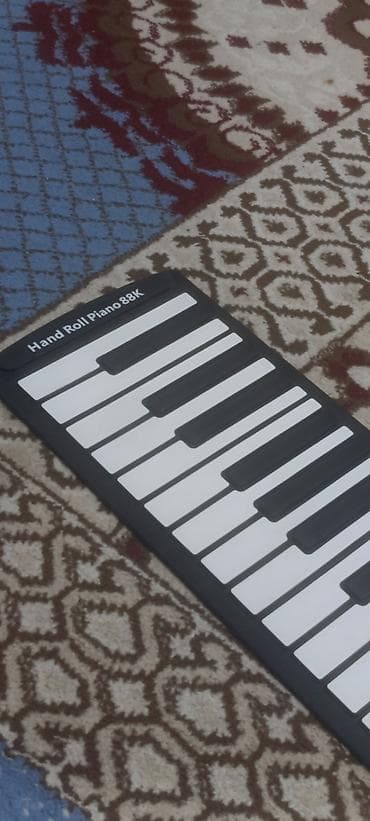 Барабаны: Рулонное пианино Hand Roll Piano 88K (Mini Roll Up Piano) - — 1