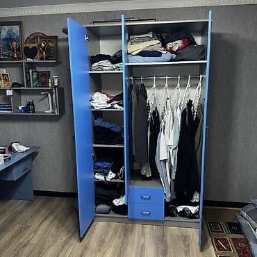 Детская мебель: Детская гарнитура, Для мальчика, ДСП, цвет - Синий — 9