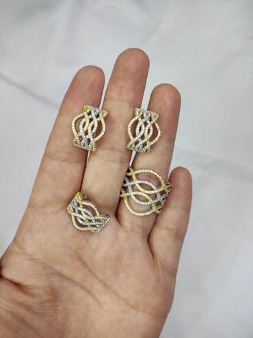 набор пандора: Серебряный комплект италия серебро + жёлтое золото цена со скидкой — 5