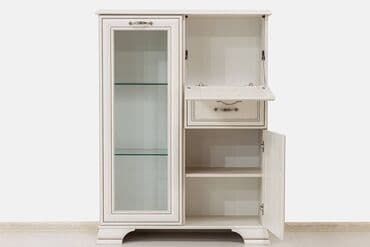 столы и шкафы: Тумба витрина 3Д 1Я (Tiffany 1V2D1S), коллекции Тиффани, Вудлайн — 4