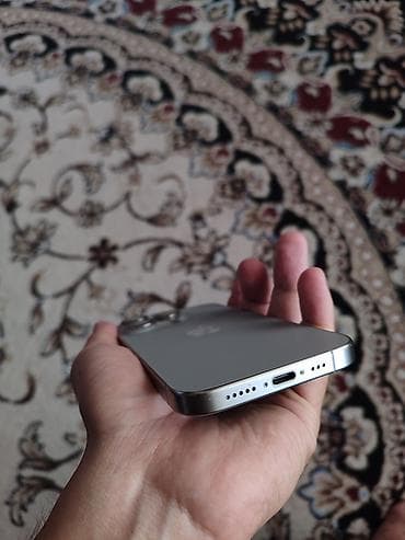 apple iphone a: IPhone 15 Pro, Б/у, 128 ГБ, Natural Titanium, Кабель, 87 % — 3
