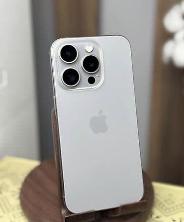 купить айфон 15 про макс: IPhone 15 Pro, Б/у, 256 ГБ, Серебристый, Чехол, 87 % — 2