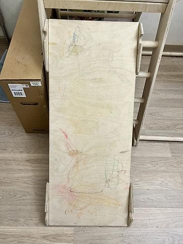 Игровые комплексы: Детский спортивно-игровой комплекс из фанеры/дерева для дома. Состав — 2