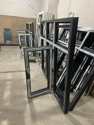 шторы бишкек цена: Готовое алюминиевое окно, Тип окна: Фасадные, Без установки, Без рассрочки — 3