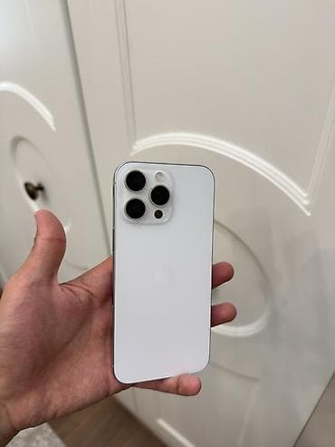 IPhone 16 Pro Max, Б/у, 256 ГБ, White Titanium, 89 %