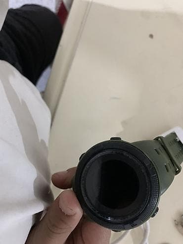 Спортивные часы/смарт-часы в корпусе цвета хаки - Круглый циферблат с