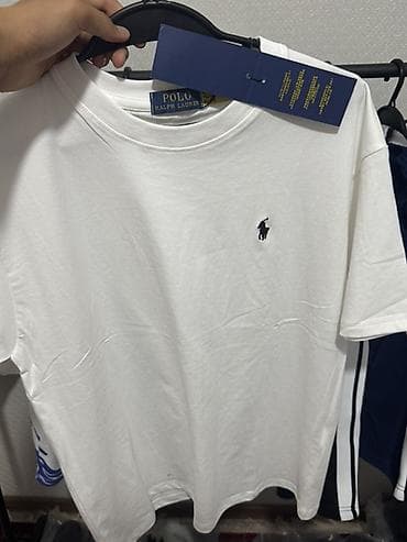 Футболки: Мужская футболка, M, L, XL, Polo Ralph Lauren, Новый, цвет - Белый, Самовывоз, Платная доставка — 1