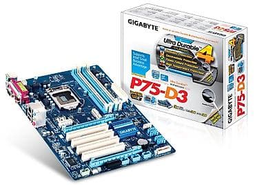 Материнская плата, Б/у, Gigabyte, LGA1155, Для ПК
