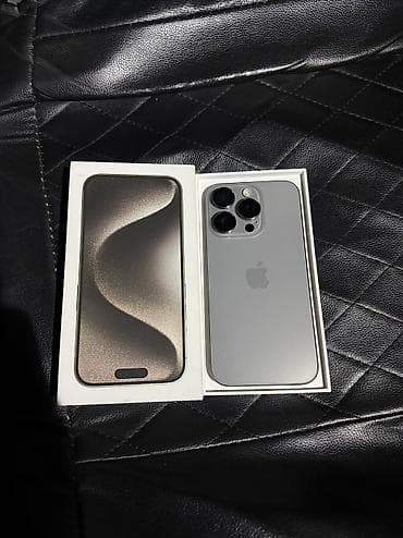 IPhone 15 Pro, Новый, 128 ГБ, Natural Titanium, Защитное стекло, Чехол, Коробка, 87 % at lalafo.kg IPhone 15 Pro, Новый, 128 ГБ, Natural Titanium, Защитное стекло, Чехол, Коробка, 87 %