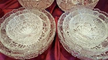 коплект: Комплекты винтажных хрустальных чешских ваз. Наборы новые! Цена — 1