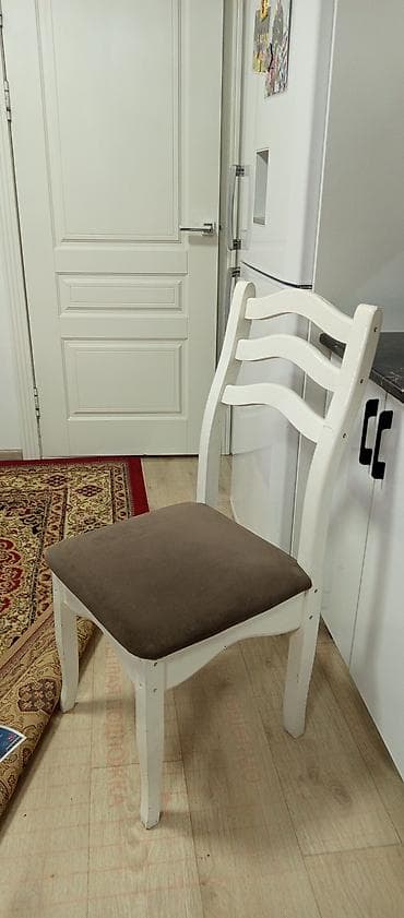 царга: Стул для кухни, Дерево, цвет - Белый — 1