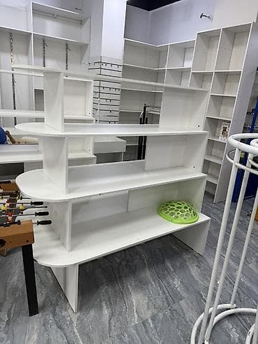 стелаж: Торговое оборудование для магазина (белое, ЛДСП) Состав и — 5