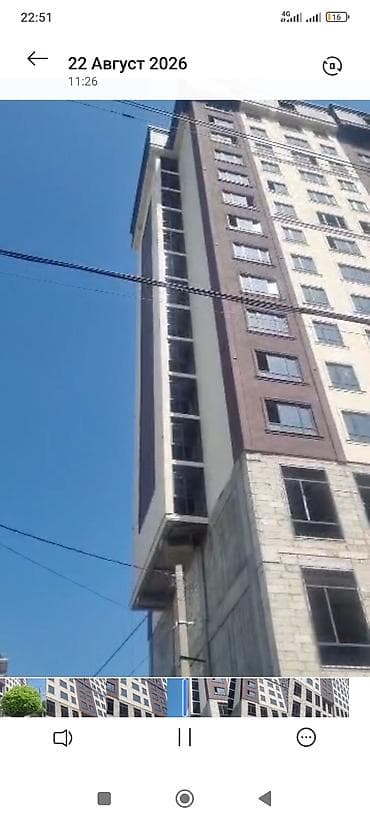 rixos hall: 1 комната, 46 м², ул. Курманжан Датка-Абдыкадырова, Элитка, 15 этаж, ПСО (под самоотделку) — 2