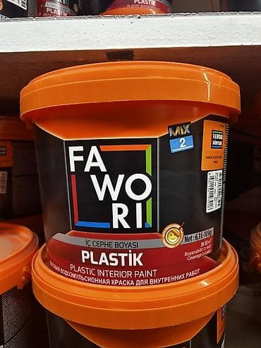 Водоэмульсионная краска, Fawori, Для внутренней работы, 10 кг, Матовая, Моющаяся