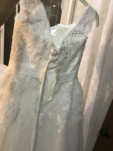 свадебные платья больших размеров: Свадебное платье, M, С фатой, Новый — 3