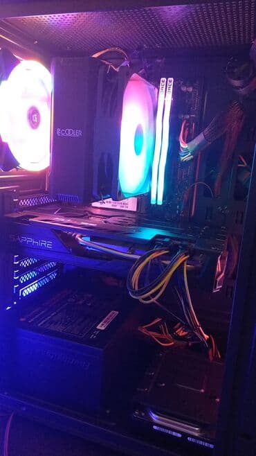 мышь: Компьютер, ядер - 12, ОЗУ 16 ГБ, Игровой, Б/у, AMD Ryzen 5, AMD Radeon RX 6600 XT, HDD + SSD — 3