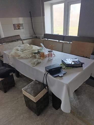 мебел сатылат: Ашкана үчүн жумшак бурчек, ЛДСП, түсү - Саргыч боз — 1