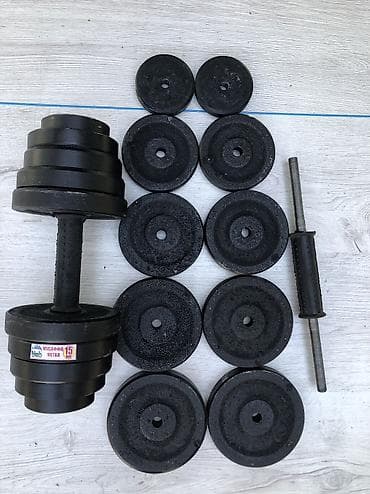 Гантели: Гантели разборные 💪🏻 1кг=170сом ▫️разборные, железные (чугун) — 3