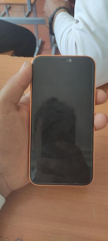 IPhone Xr, Б/у, 64 ГБ, Оранжевый, Чехол, 75 %