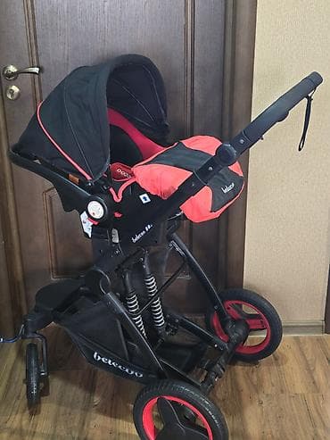 коляска белеко: Балдар арабасы, түсү - Кара — 8