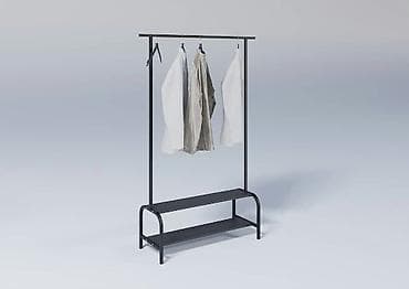 Торговое оборудование: Кронштейн для одежды RAU 2.0 Напольная вешалка с двухуровневой — 2