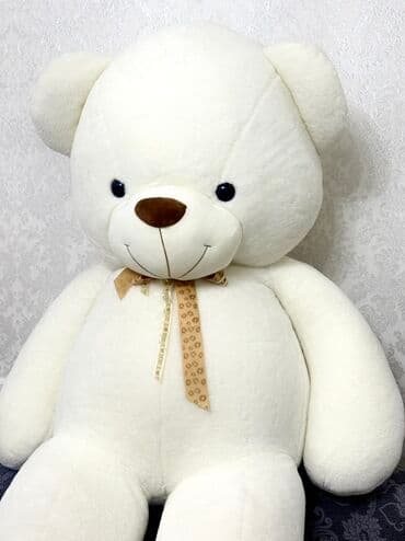 мишка на заказ: Продаю двух белых плюшевых мишек 🧸 ✅ Большой мишка — 180 см. ✅ — 1