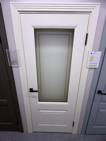 solutions elementary: Межкомнатная дверь с остеклением - Классический дизайн с фигурными — 1