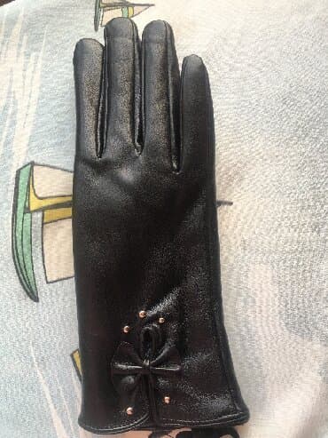 перчатки черные: Женские перчатки экокожа новые — 3