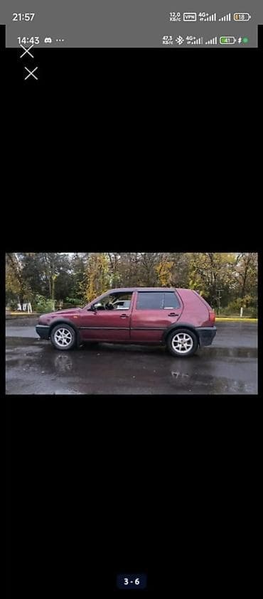 Volkswagen: Volkswagen Golf: 1993 г., 1.8 л, Ручные, Бензин, Хэтчбэк — 2