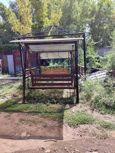 кресло висячее: Садовые качели Металл, Со спинкой, С крышей — 5
