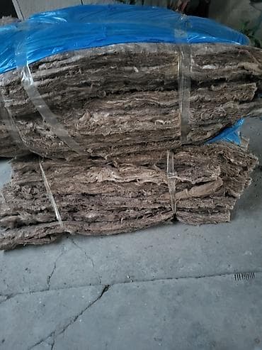 Минеральная (каменная) вата в матах, минвата. остатки. Новая. - — 1