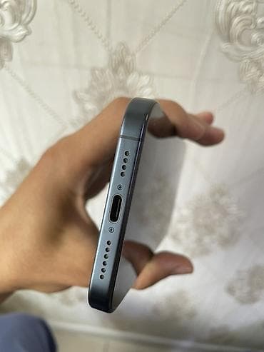 iphone cr: IPhone 15 Pro Max, Б/у, 256 ГБ, Blue Titanium, Чехол, 81 % — 3