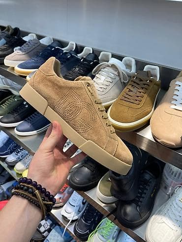 сумка чемодан цена: Замшевые кроссовки Dolce & Gabbana - Материал верха: натуральная — 7