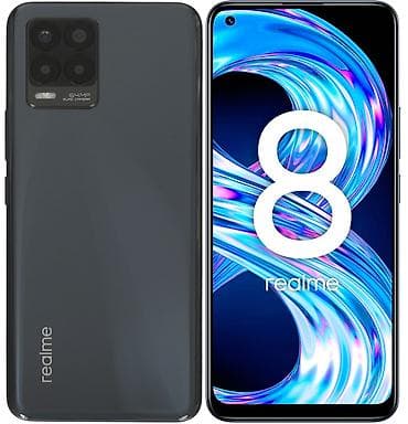 Realme 8, Б/у, 128 ГБ, цвет - Серый, 2 SIM
