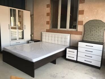 тумба цвет белый: Спальный гарнитур, Новый, Двуспальная кровать, Шкаф, Комод, Самовывоз, цвет - Белый — 1