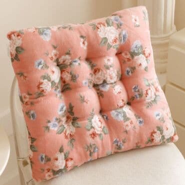 вата расчес: Мягкая сидушка-подушка на стул/кресло. - Форма: квадрат/размер: 40*40 — 2