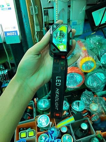 лампочка с камерой: Налобный светодиодный фонарь LED Headlight - Яркий центральный — 1